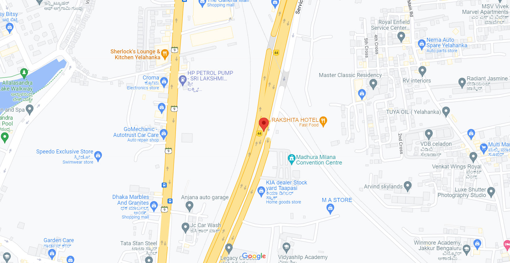 Vaishnavi Life Location Map